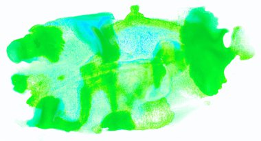 Suluboya lekesi yeşil arkaplan dokusu