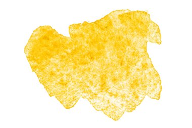 Beyaz arkaplanda sarı renk boya