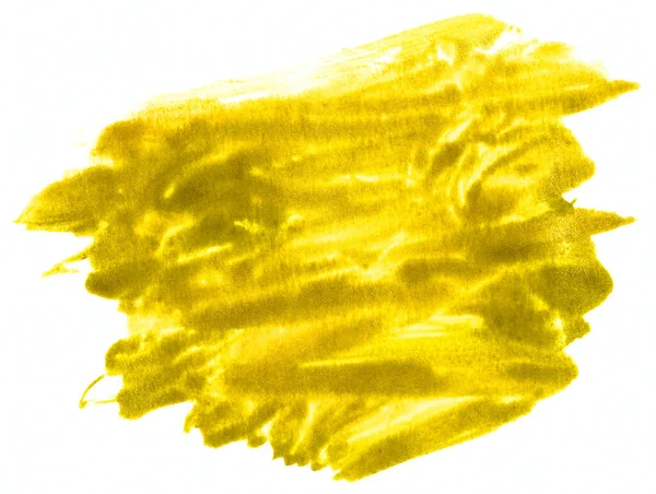 Акварель Желтая Текстура Фона — стоковое фото