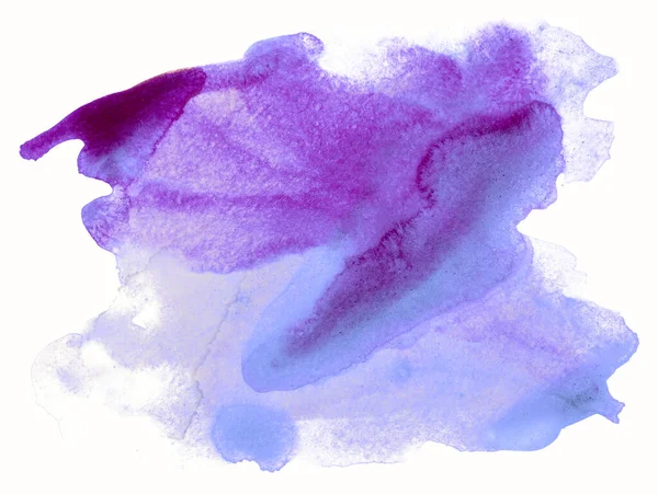 Mancha Aquarela Textura Fundo Roxo — Fotografia de Stock