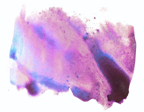 Mancha Aquarela Textura Fundo Roxo — Fotografia de Stock