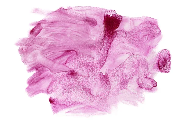 水彩颜料紫色背景纹理 — 图库照片