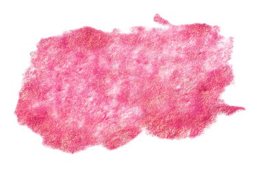 Soyut suluboya el çizimi boya lekesi beyaz arka planda.