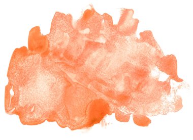 Beyaz üzerine izole edilmiş, sıvı bir kova boyası ile soyut suluboya arka plan görüntüsü. Pembe tonları