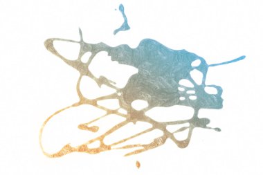 Sulu boya lekesi, gri sarı soyut