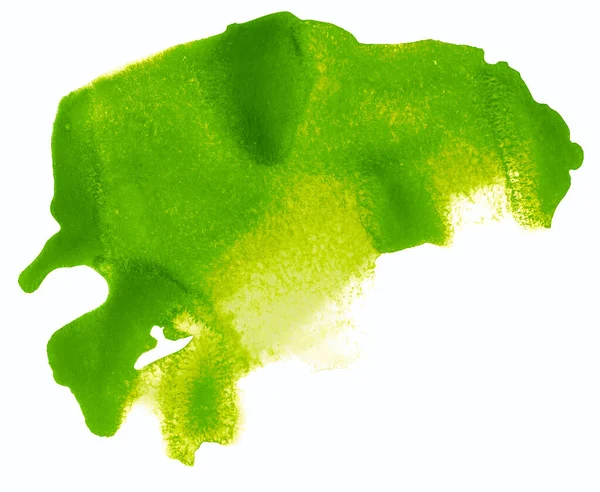 Akvarell Fläck Grön Bakgrund Konsistens — Stockfoto