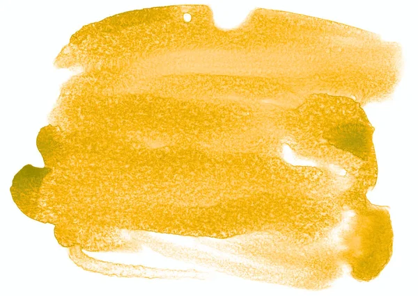 Texture Acquerello Giallo Illustrazione Vettoriale Disegnata Mano — Foto Stock