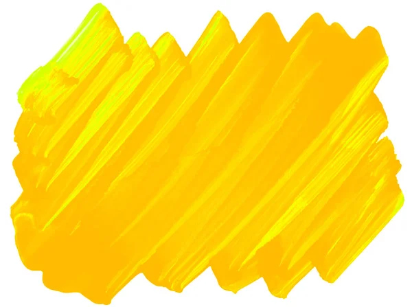 Akvarel Skvrna Žluté Pozadí Textura — Stock fotografie