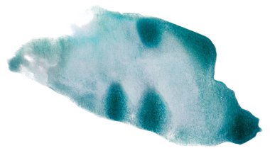 yeşil soyut suluboya lekesi, leke lekesi