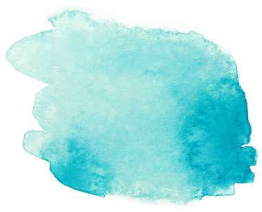 Suluboya desen rengi aquamarine mavisi. Beyaz arkaplanda kağıt dokusu üzerinde 321c renk.