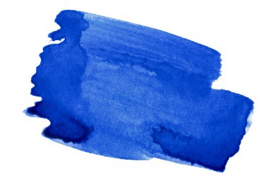 Mavi suluboya el çizimi. ÇEVİRİ.