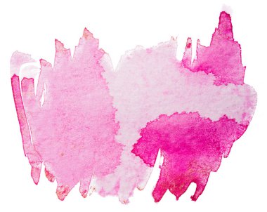 Mor suluboya boya bir fırça boyasıyla boyanmış..