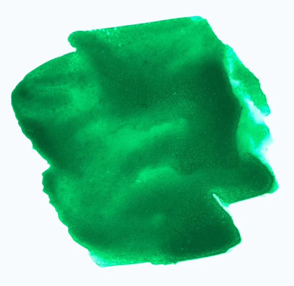 Suluboya Lekesi Yeşil Arkaplan Dokusu — Stok fotoğraf