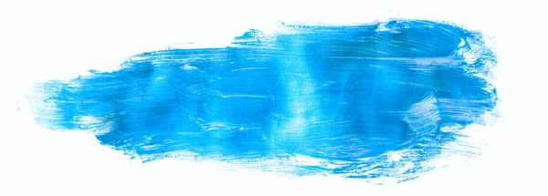 Abstrait Fond Bleu Aquarelle Avec Coups Pinceau — Photo