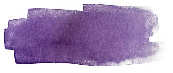 Tinta Acqua Tinta Unita Pittura Blu Violetta Acquerello Macchia Colore — Foto Stock