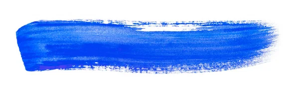 Mürekkepli Fırça Kağıt Desenli Mavi Suluboya Leke — Stok fotoğraf