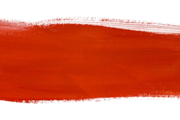 Bande Aquarelle Sur Papier Rouge — Photo