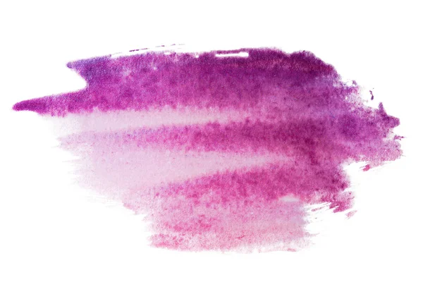 Purpurowy Akwarela Plama Tło Tekstura — Zdjęcie stockowe