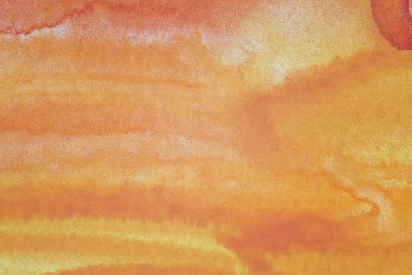 Narancssárga Akvarell Háttér Textúra — Stock Fotó