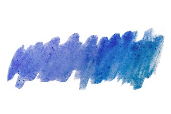 Aquarell Fleck Blauer Hintergrund Textur — Stockfoto