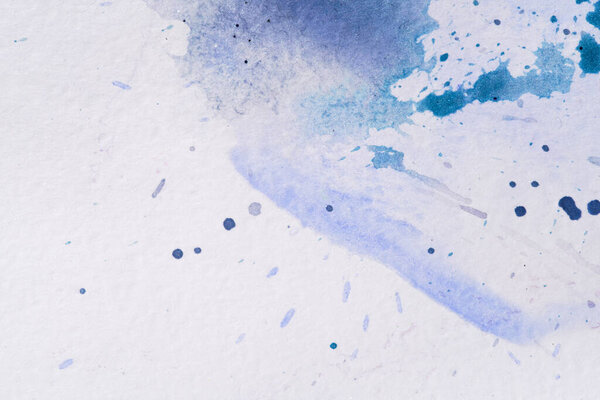 Watercolor stain blue background texture