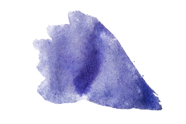 Akwarela Plama Niebieski Tło Tekstura — Zdjęcie stockowe