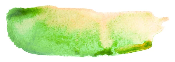 Akwarela Plama Zielony Tło Tekstura — Zdjęcie stockowe