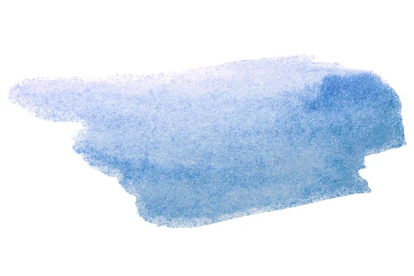 Akvarel Skvrna Modré Pozadí Textura — Stock fotografie