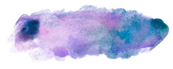 Aquarela Mancha Violeta Texturizado Aquarela Com Derretimentos Água — Fotografia de Stock