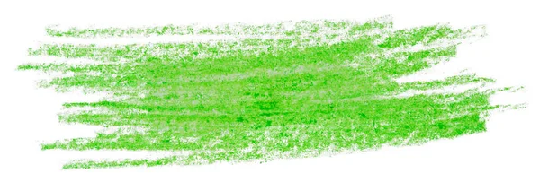 Lápiz Verde Sobre Papel Mancha — Foto de Stock