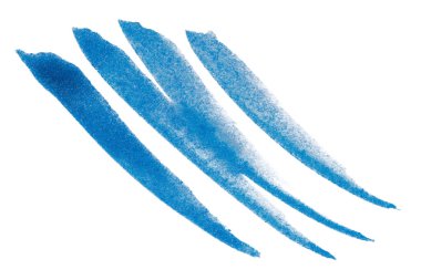 suluboya boya ile çizilmiş fırçalar, beyaz arkaplanda izole edilmiş.