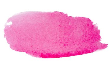 Pembe doymuş suluboya leke parlak, inci rengi.