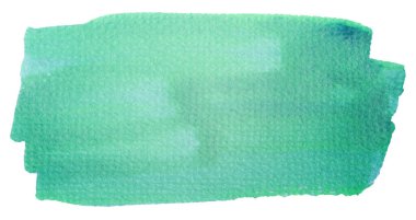 Kağıt desenli beyaz arkaplanda suluboya yeşil leke.