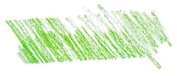 紙に緑の鉛筆 スポット — ストック写真