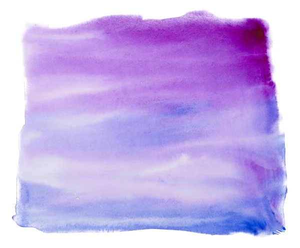 Голубой Фиолетовым Пятном Акварели Влажная Техника — стоковое фото