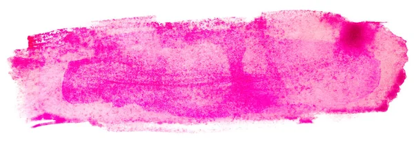 Mancha Aquarela Saturada Rosa Brilhante Tinta Pérola — Fotografia de Stock