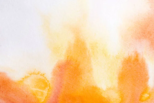 Akvarell Bakgrund Fylld Röd Orange Med Droppar Färg Spridda Över — Stockfoto