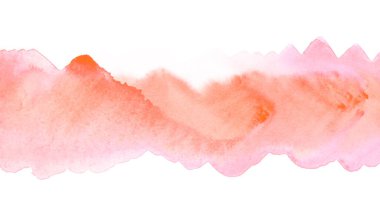 suluboya çizgili arkaplan kartpostal, baskı, tasarım, element yatay bant için elle çizilmiş kırmızı arkaplan