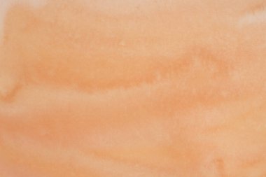 Soyut turuncu suluboya arka plan. Kağıt suluboya dokuya elle boyanmış. mürekkep yıkama