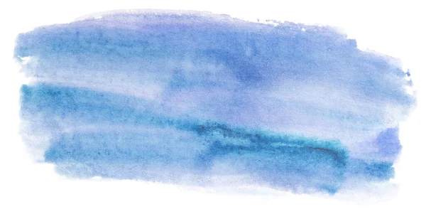Niebieski Tekstury Akwarela Tło Plama Element Szczegół — Zdjęcie stockowe