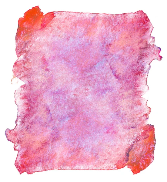 Czerwona Tekstura Akwarela Tło Plama — Zdjęcie stockowe