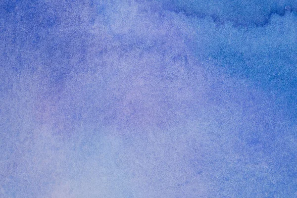 抽象的な青の水彩背景 紙水彩で手描き インクウォッシュ — ストック写真