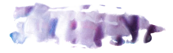 Lila Aquarell Gefärbt Handzeichnung Auf Weißem Hintergrund Isoliert — Stockfoto
