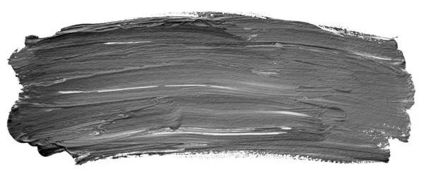 Gris Desbordamiento Color Negro Elemento Tinción Acrílica Sobre Fondo Blanco —  Fotos de Stock