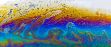 Sabun köpükleri soyut makro fotoğraf güzel psikedelik soyutlama