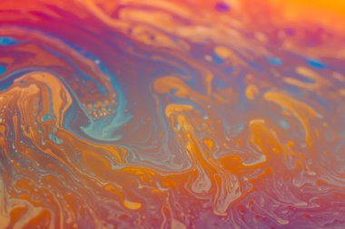 Yanardöner resimlerin soyut arkaplan dokusu. Sabun köpüğü