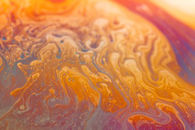 Yanardöner resimlerin soyut arkaplan dokusu. Sabun köpüğü