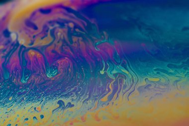 Yanardöner resimlerin soyut arkaplan dokusu. Sabun köpüğü