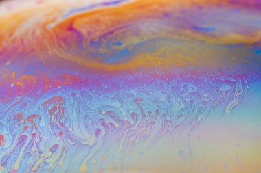 Yanardöner resimlerin soyut arkaplan dokusu. Sabun köpüğü