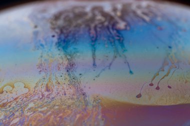 Yanardöner resimlerin soyut arkaplan dokusu. Sabun köpüğü